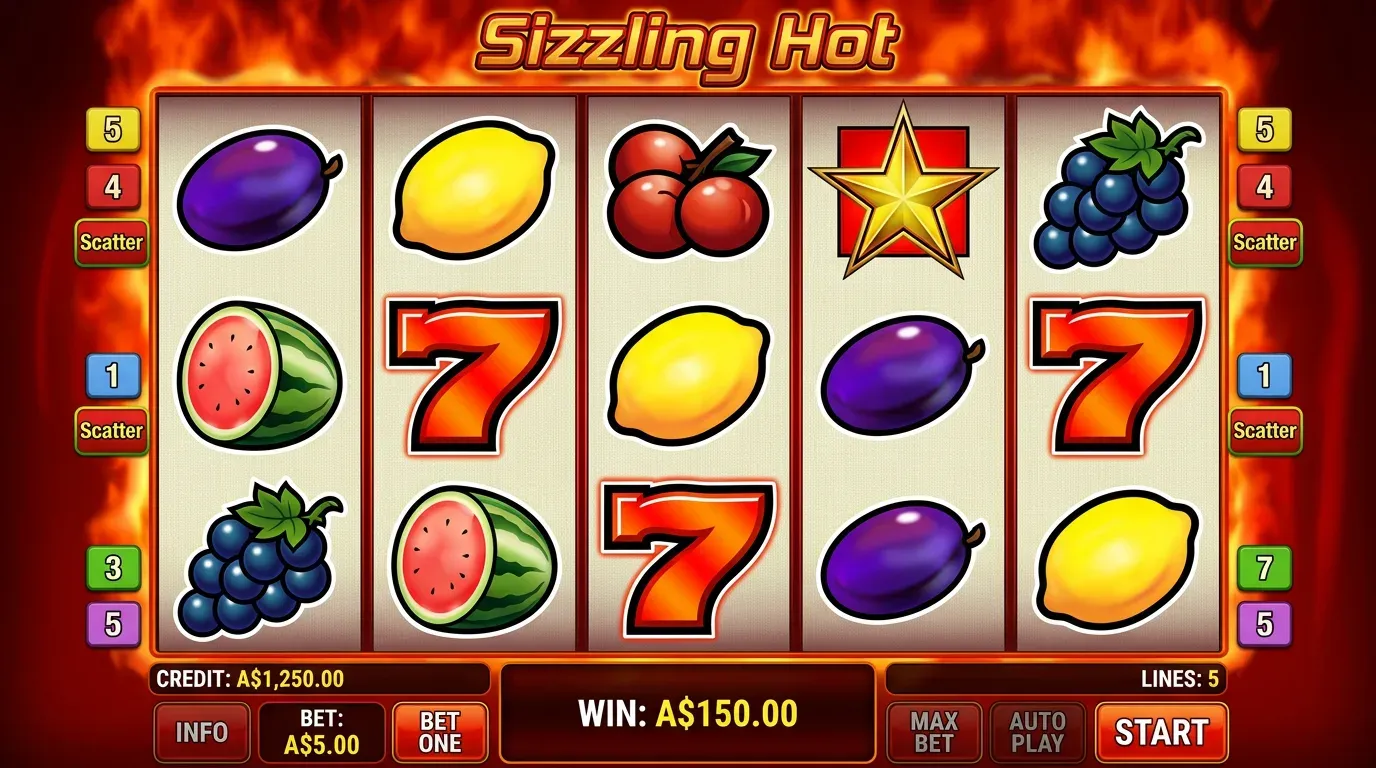 Sizzling Hot en AU play
